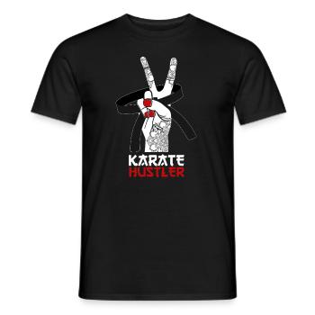 Karate Black Belt Gi Uniform - Männer T-Shirt - Schwarz - Vorne - AI Model Male 178 light (178cm)
