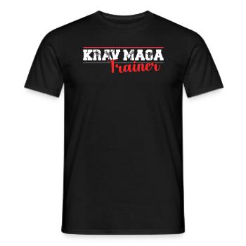 Krav Maga Apparel Israeli Self - Men's T-Shirt - black - Front - AI Model Male 178 light (178cm)