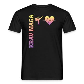 Krav Maga Apparel Israeli Self - Men's T-Shirt - black - Front - AI Model Male 178 light (178cm)