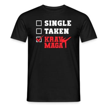 Krav Maga Apparel Israeli Self - Men's T-Shirt - black - Front - AI Model Male 178 light (178cm)