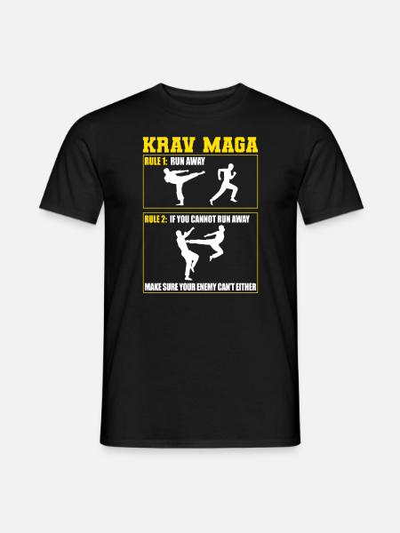 Krav Maga Apparel Israeli Self - Men's T-Shirt - black
