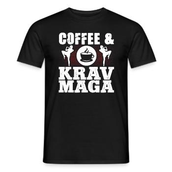 Krav Maga Apparel Israeli Self - Men's T-Shirt - black - Front - AI Model Male 178 light (178cm)