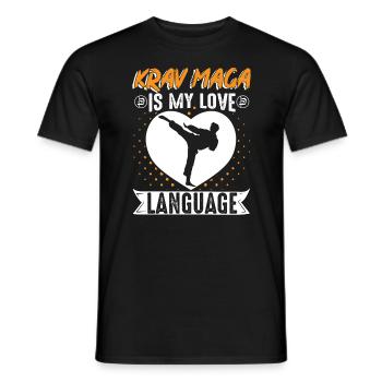Krav Maga Apparel Israeli Self - Men's T-Shirt - black - Front - AI Model Male 178 light (178cm)