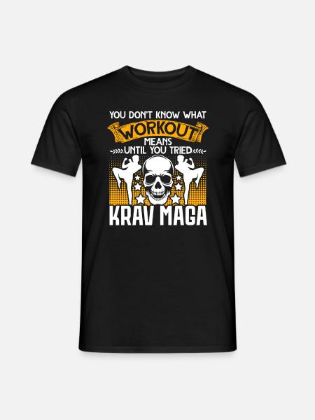 Krav Maga Apparel Israeli Self - Männer T-Shirt - Schwarz