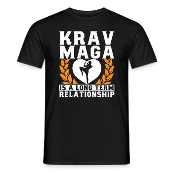 Krav Maga Apparel Israeli Self - Men's T-Shirt - black - Front - AI Model Male 178 light (178cm)