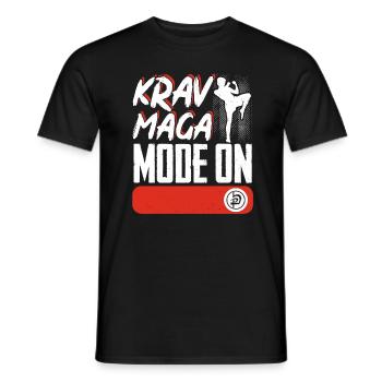 Krav Maga Apparel Israeli Self - Men's T-Shirt - black - Front - AI Model Male 178 light (178cm)