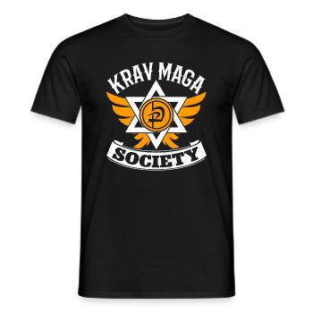 Krav Maga Apparel Israeli Self - Men's T-Shirt - black - Front - AI Model Male 178 light (178cm)