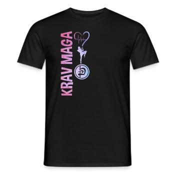 Krav Maga Apparel Israeli Self - Men's T-Shirt - black - Front - AI Model Male 178 light (178cm)