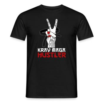 Krav Maga Apparel Israeli Self - Men's T-Shirt - black - Front - AI Model Male 178 light (178cm)