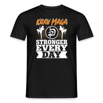 Krav Maga Apparel Israeli Self - Men's T-Shirt - black - Front - AI Model Male 178 light (178cm)
