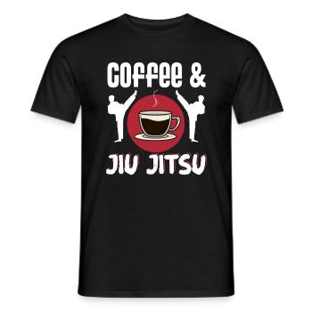 Brazilian Jiu Jitsu MMA Bjj Hugger - Männer T-Shirt - Schwarz - Vorne - AI Model Male 178 light (178cm)