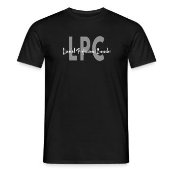Licensed Professional Counselor - Men's T-Shirt - black - Front - AI Model Male 178 light (178cm)