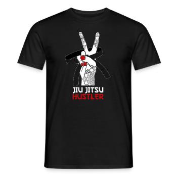 Brazilian Jiu Jitsu MMA Bjj Hugger - Männer T-Shirt - Schwarz - Vorne - AI Model Male 178 light (178cm)