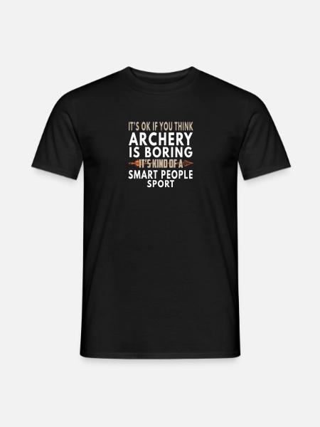 archery smart people sport - Men's T-Shirt - black