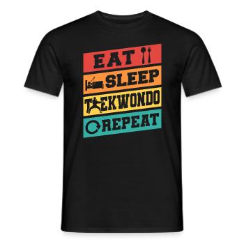 TKD Korean Martial Arts Tae Kwon - Männer T-Shirt - Schwarz - Vorne - AI Model Male 178 light (178cm)