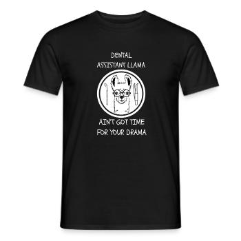 Funny Dental Assistant - Men's T-Shirt - black - Front - AI Model Male 178 light (178cm)