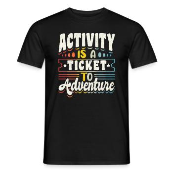 Activity Assistant Squad Team - Männer T-Shirt - Schwarz - Vorne - AI Model Male 178 light (178cm)
