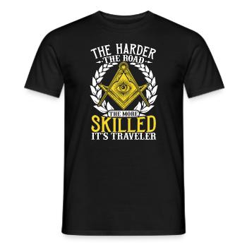 Masonic Freemasonry Fraternal - Männer T-Shirt - Schwarz - Vorne - AI Model Male 178 light (178cm)
