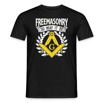 Masonic Freemasonry Fraternal - Männer T-Shirt - Schwarz - Vorne - AI Model Male 178 light (178cm)
