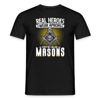 Masonic Freemasonry Fraternal - Männer T-Shirt - Schwarz - Vorne - AI Model Male 178 light (178cm)