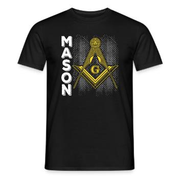 Masonic Freemasonry Fraternal - Männer T-Shirt - Schwarz - Vorne - AI Model Male 178 light (178cm)