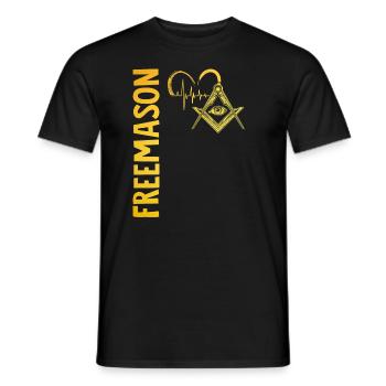 Masonic Freemasonry Fraternal - Männer T-Shirt - Schwarz - Vorne - AI Model Male 178 light (178cm)