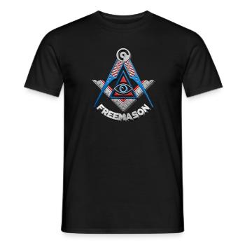Masonic Freemasonry Fraternal - Männer T-Shirt - Schwarz - Vorne - AI Model Male 178 light (178cm)