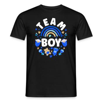 Gender Reveal Babyboy Baby Shower - Männer T-Shirt - Schwarz - Vorne - AI Model Male 178 light (178cm)