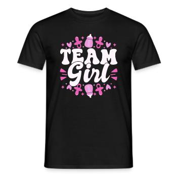 Gender Reveal Babygirl Baby Shower - Männer T-Shirt - Schwarz - Vorne - AI Model Male 178 light (178cm)