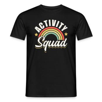 Activity Team Assistant Squad - Männer T-Shirt - Schwarz - Vorne - AI Model Male 178 light (178cm)