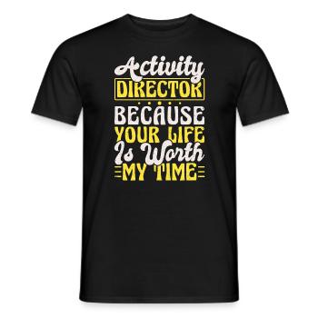 Activity Director Appreciation - Männer T-Shirt - Schwarz - Vorne - AI Model Male 178 light (178cm)