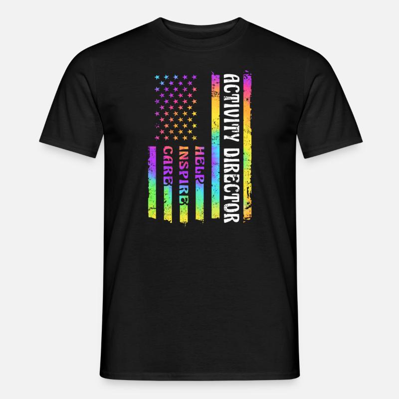 Flag Activity Director Help - Männer T-Shirt - Schwarz