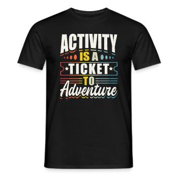 Activity Assistant Squad Team - Männer T-Shirt - Schwarz - Vorne - AI Model Male 178 light (178cm)