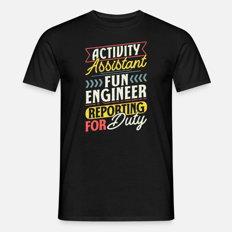 Activity Assistant Professionals - Männer T-Shirt - Schwarz