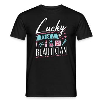 Beautician & Cosmetic Professional - Männer T-Shirt - Schwarz - Vorne - AI Model Male 178 light (178cm)