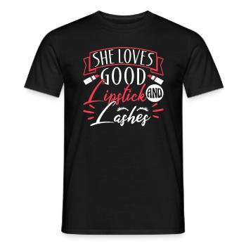 Beautician Make Up Artist She - Männer T-Shirt - Schwarz - Vorne - AI Model Male 178 light (178cm)