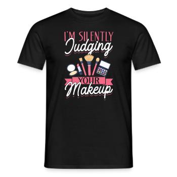 MUA Beautician Make Up Artist I'm - Männer T-Shirt - Schwarz - Vorne - AI Model Male 178 light (178cm)