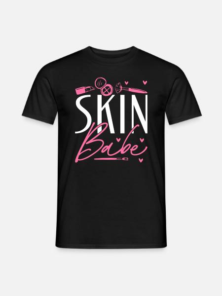 Skincare Esthetician Skin - Männer T-Shirt - Schwarz