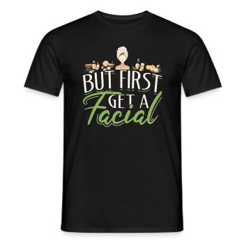 Skincare Esthetician Skin - Männer T-Shirt - Schwarz - Vorne - AI Model Male 178 light (178cm)