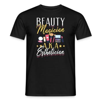 Skincare Esthetician Skin - Männer T-Shirt - Schwarz - Vorne - AI Model Male 178 light (178cm)
