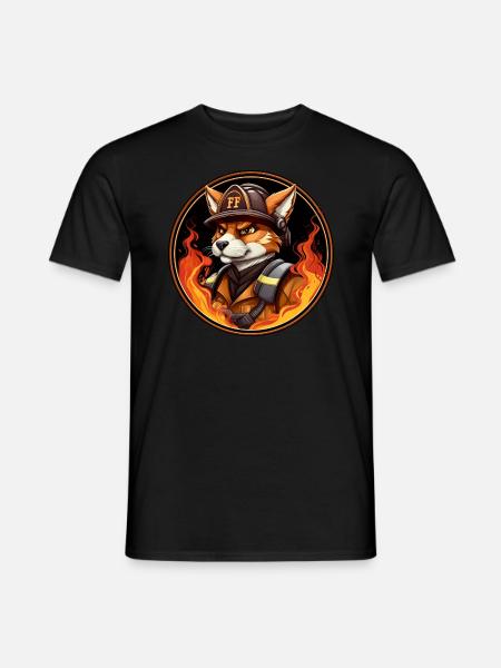 Fuchs Fire Brigade - Men's T-Shirt - black