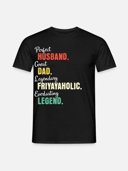 Friyayaholic Dad - Men's T-Shirt - black