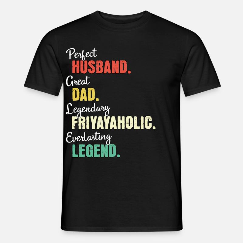 Friyayaholic Papa - Männer T-Shirt - Schwarz