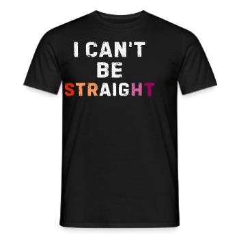 Starker lesbischer Pride in den Farben der Flagge - Männer T-Shirt - Schwarz - Vorne - AI Model Male 178 light (178cm)