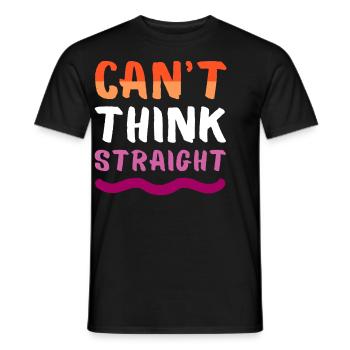 Chemise drôle de fierté lesbienne avec déclaration cool - T-shirt homme - noir - Devant - AI Model Male 178 light (178cm)