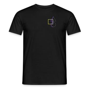 Formes de fierté non binaires Minimaliste - T-shirt homme - noir - Devant - AI Model Male 178 light (178cm)