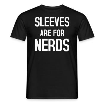 Sleeves are for Nerds godmine worker - Männer T-Shirt - Schwarz - Vorne - AI Model Male 178 light (178cm)