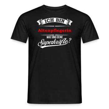 Altenpflegerin Pflegerin Krankenpflegerin - Männer T-Shirt - Schwarz - Vorne - AI Model Male 178 light (178cm)