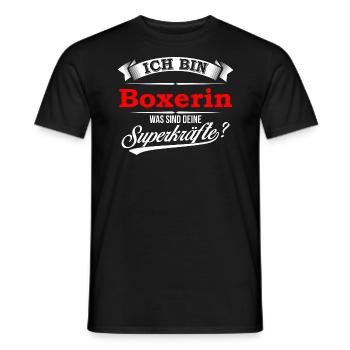 Boxer Boxerin Boxen Boxing Boxkampf Kampfsport - Männer T-Shirt - Schwarz - Vorne - AI Model Male 178 light (178cm)