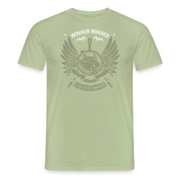 Chemise Pioneer Pioneer - Premium Design - T-shirt homme - vert sauge - Devant - AI Model Male 178 light (178cm)